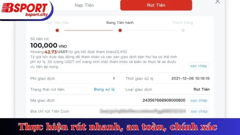 Thực hiện rút nhanh, an toàn, chính xác